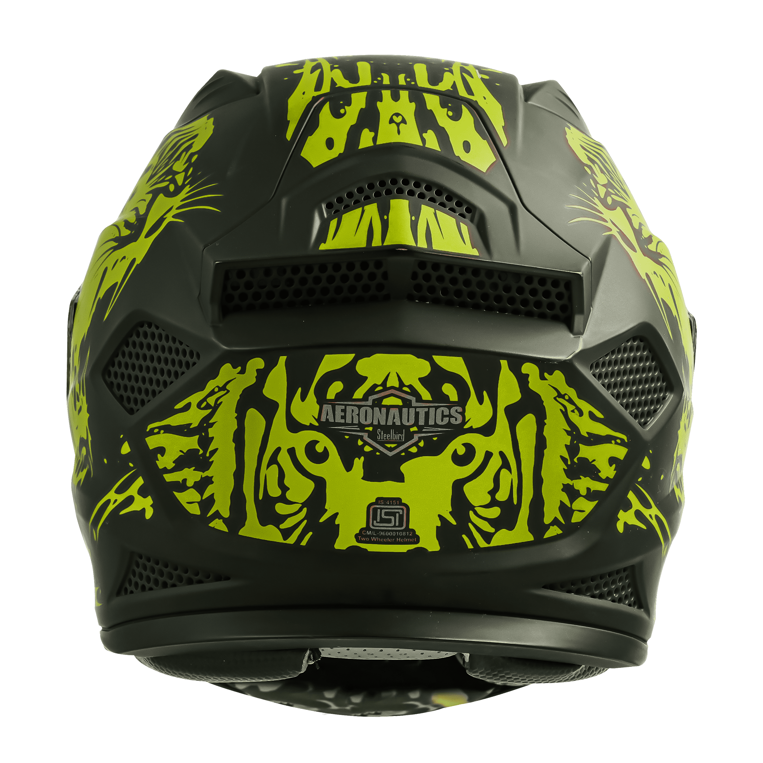 SBH-25 ISS TIGER GLOSSY BLACK WITH FLUO YELLOW